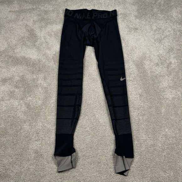 Nike Pro Hyperrecovery Black Training Compression Tights Size Large Tall - Picture 1 of 7